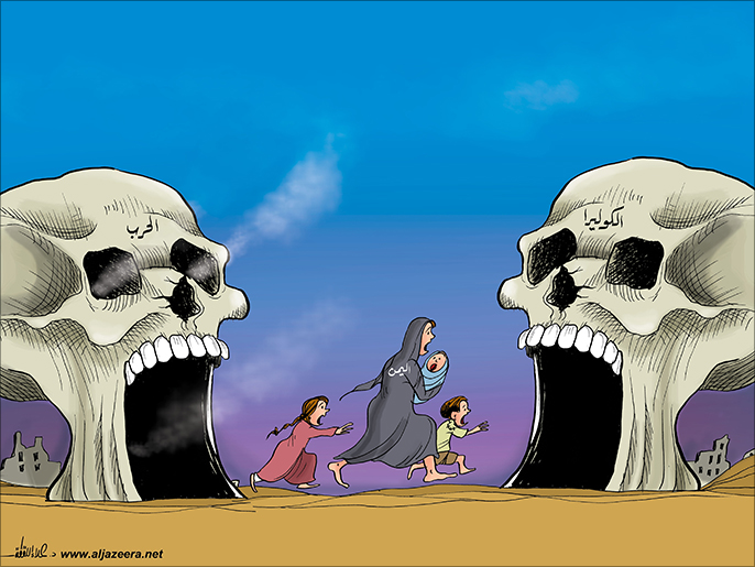 الحرب والكوليرا يعصفان باليمنيين