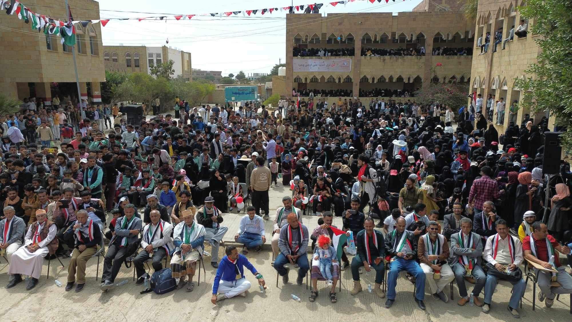 مجلس شباب الثورة يحتفي في مدينة النعمان بذكرى ثورة 11 فبراير