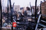 شاهد بالصور .. كيف التهم حريق قرابة 30 مخيما ومسكنا للنازحين في مأرب؟