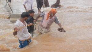 فيضانات تحاصر المواطنين في جزيرة سقطرى جراء اعصار ميغ الذي فاق شابالا (فيديو)