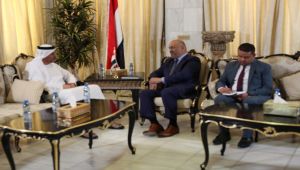اليماني يبحث مع السفير الإماراتي التطورات بالساحل الغربي