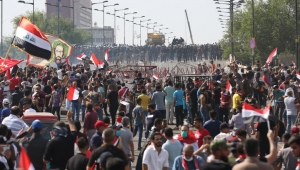 قتيل ومصابون بمظاهرات بغداد والسيستاني يحذر من الفوضى ويطالب بالسلمية