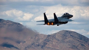 غارات لمقاتلات التحالف على مواقع حوثية غربي تعز