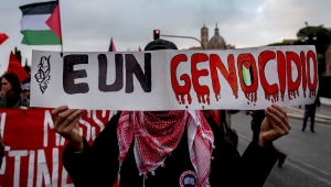 تظاهرة كبيرة في إيطاليا تضامنا مع غزة ضمن حملة عالمية لوقف إطلاق النار