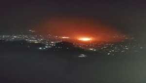 3 انفجارات تهز تعز وحريق هائل في محطة للمشتقات النفطية وسقوط جرحى "فيديو"