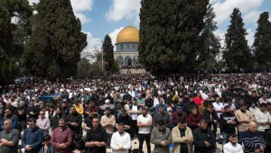 100 ألف فلسطيني يؤدون الصلاة بالأقصى في أول جمعة بعد إغلاق 40 يوما