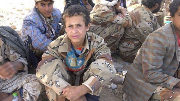 شاهد صورا لاطفال اسرى من الحوثيين في الجوف