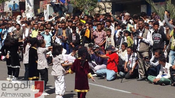 مهرجان الإحتفال بثورة 11 فبراير في مدينة تعز (صور)