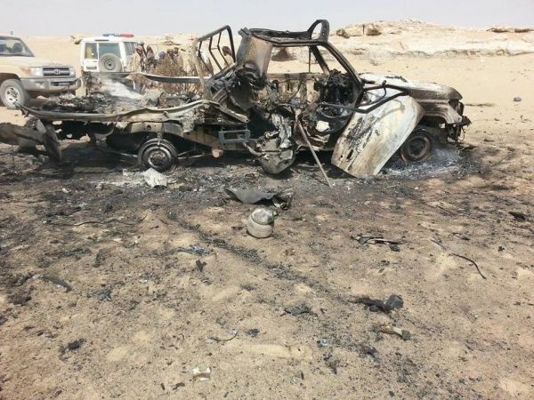 مقتل أحد أكبر القيادات الميدانية للحوثيين وخمسة من مرافقيه بغارة لطيران التحالف بالجوف