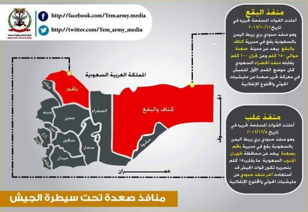 تعرف على المناطق التي سيطرت عليها قوات الشرعية بصعدة (حصاد تفصيلي + أنفوجرافيك)
