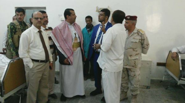 وكيل وزارة الصحة الحيدري يتفقد سير العمل بمستشفى مأرب العسكري