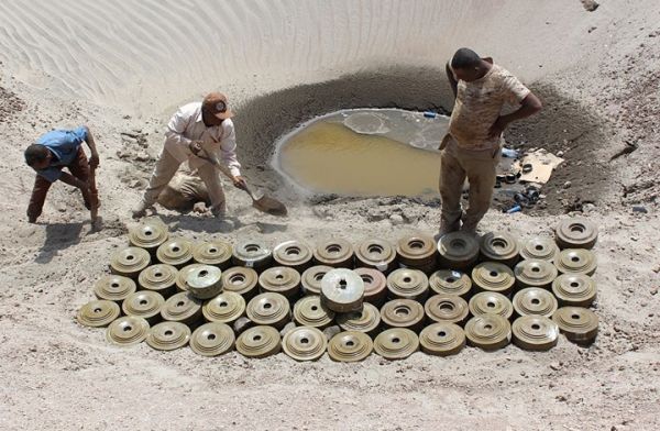 انتزاع أكثر من 22 ألف لغم خلال 5 أشهر في اليمن