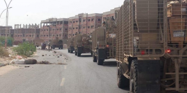 الحزام الأمني في عدن يعزز مليشياته بأبين بجنود وأسلحة