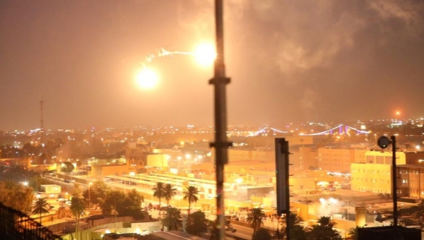 صواريخ تضرب قاعدة عسكرية أميركية في المنطقة الخضراء ببغداد