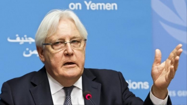 غريفيث: حان الوقت لإسكات الأسلحة باليمن والقفز نحو السلام والمصالحة