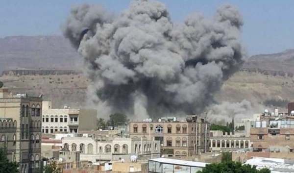 التحالف يشن غارات مكثفة على مواقع للحوثيين في صنعاء