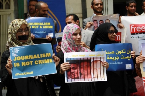 تقرير حقوقي: ست حالات انتهاك ضد الصحفيين خلال سبتمبر الماضي نصفها في عدن