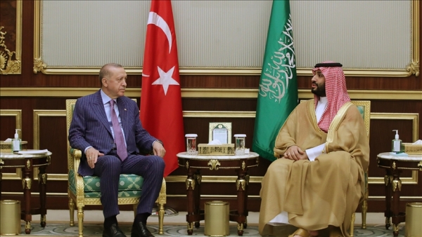 الرئيس أردوغان يلتقي ولي العهد السعودي في جدة