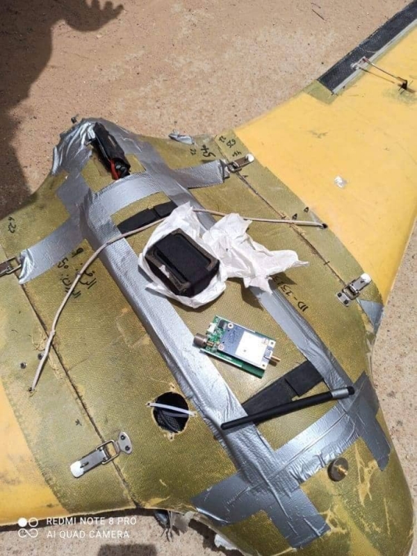 قوات الجيش تُسقط طائرة مسيرة للحوثيين في 