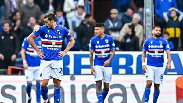 سامبدوريا يسقط إلى الدرجة الثالثة لأول مرة في 