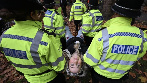 شرطة لندن تعتقل 90 متظاهرا احتجوا على حظر 