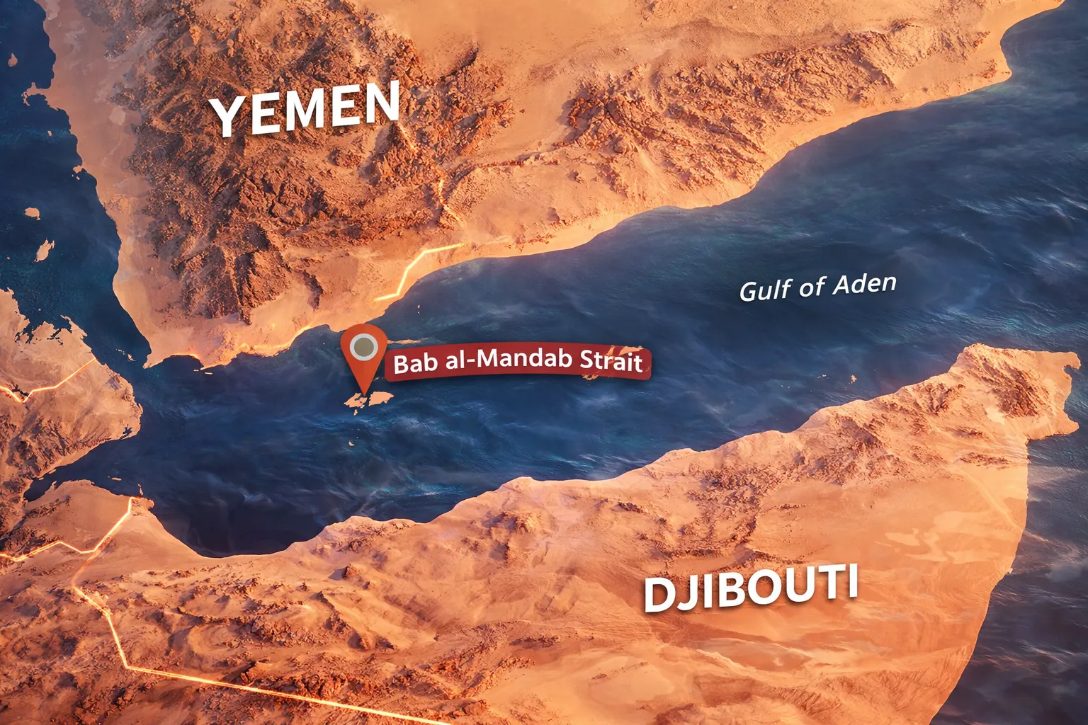 إغلاق باب المندب في اليمن يهدد التجارة العالمية ويجعله على حافة الخطر