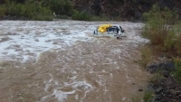 وفاة شخصين غرقاً بسيول الأمطار وإنقاذ ثلاثة آخرين في الحديدة