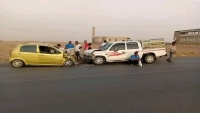 وفاة وإصابة 18 شخصا بحوادث مرورية في المحافظات المحررة بثاني أيام العيد