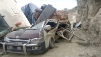 في ظل حصار الحوثيين.. وفاة وإصابة 8 أشخاص إثر حادث مروري جنوب تعز