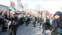 انطلاق مسيرة من باريس إلى بروكسل تطالب بـ"معاقبة" إسرائيل