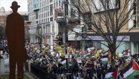 واشنطن.. آلاف يشاركون بمسيرة تطالب بوقف الحرب في غزة