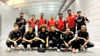 بعثة المنتخب الوطني الأول تصل العاصمة القطرية الدوحة